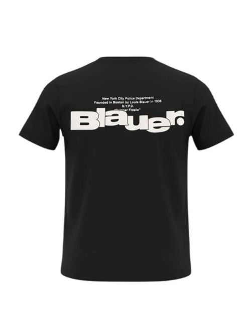 T-shirt girocollo maxi logo posteriore BLAUER | 26SBLKH02523/007558//999